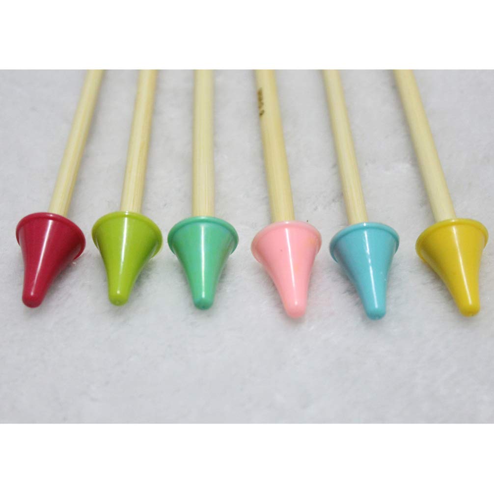 BENECREAT Kit di Attrezzi per Maglieria da 14 Pezzo, 2 Protezione per Aghi in Silicone per Api, 2 Tappi per Ferri da Maglia A Margherita, 10 Anello Segnapunti Esagonale per Maglieria