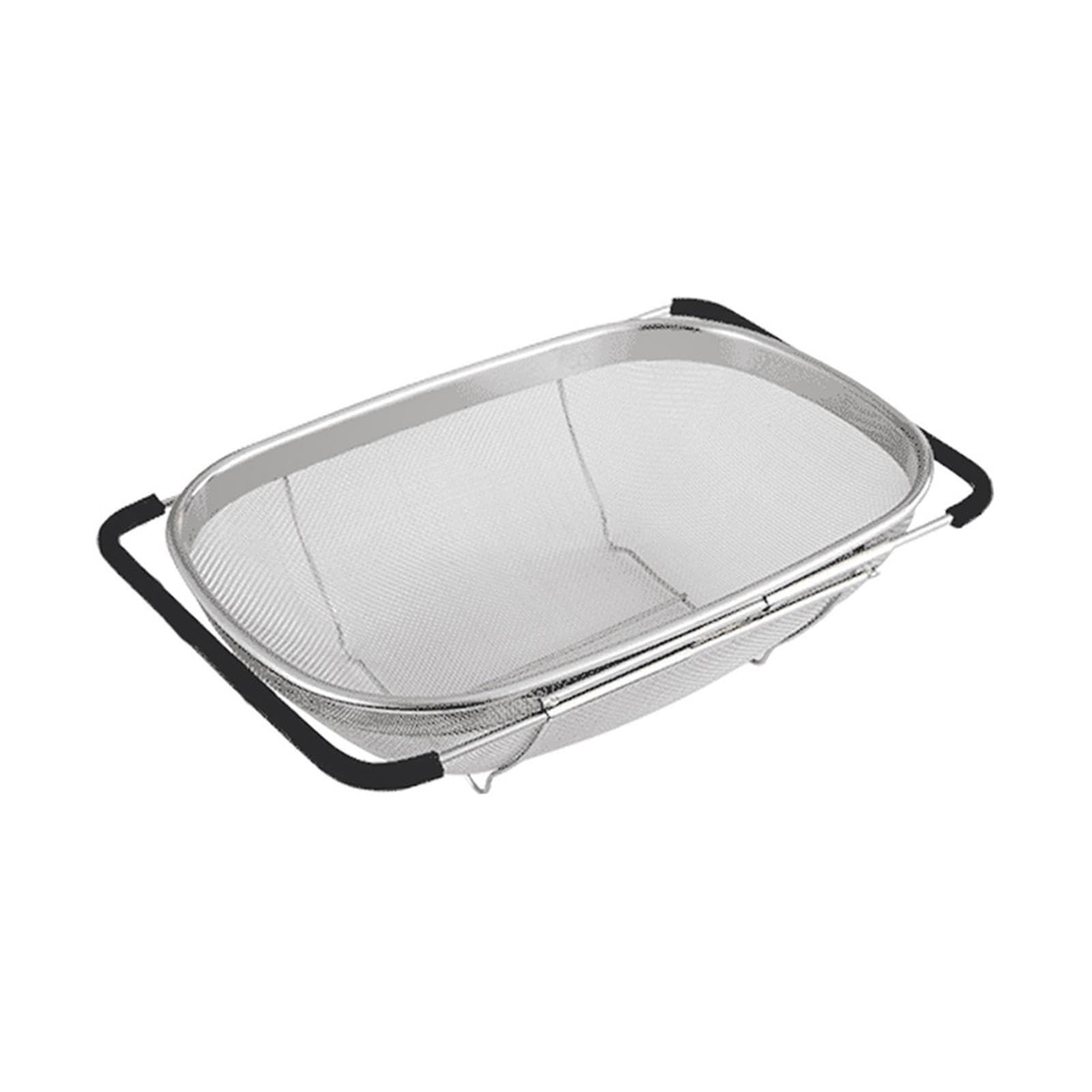 ALCXAZS Retractable Drain Basket Fits Any Sink Rinsing, 18x27x11cm
