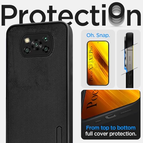 Image of Jkobi Back Cover Case for Poco X3 | Poco X3 Pro (Textured Grip Design | Camera Protection | Slim and Light Weight | Soft Touch and Feel | Black)
