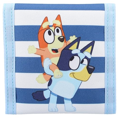 Vadobag Bluey Jump Into Fun Children's Wallet, blue, 10x10x1 cm, Design, Blue, 10x10x1 cm, Design
