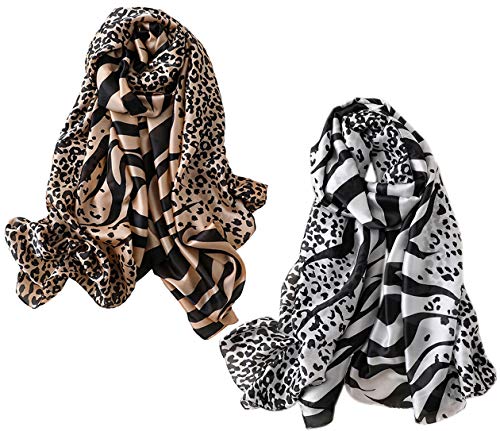YMXHHB Silk Scarf Mulberry Silk Fashion Scarves Long Lightweight Shawl Wrap …, W85, One size
