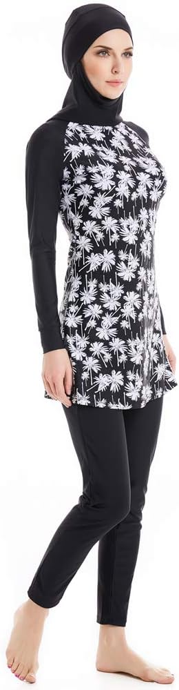 TianMaiGeLun Modest Swimwear for Women's Rash Guard Long Sleeve Swimwear Modesty Swimming Costume Surfing Suit Burkini