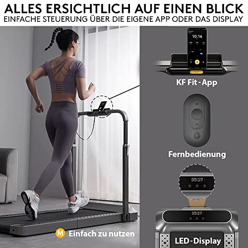 WalkingPad R2 Laufband für Zuhause Klappbar 1,25PS Elektrisch Walking Pad 0,5-10KM/H mit App und Fernbedienung Laufband… – Bild 5