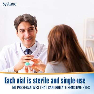 Systane Complete Preservative Free Dry Eye Drops, 30 Ct Single Use Vials, Contains Propylene Glycol 0.6%, Unit-Dose Lubricating Eye Drops for Irritation & Dryness, Hydrating & Soothing
