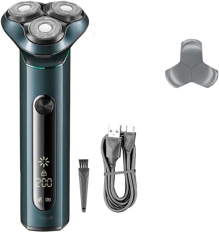 GeRRiT Electric Shavers for Men Metal Housing 3D Floating Rotary Electric Shaver for Men Waterproof Beard Electric Razor