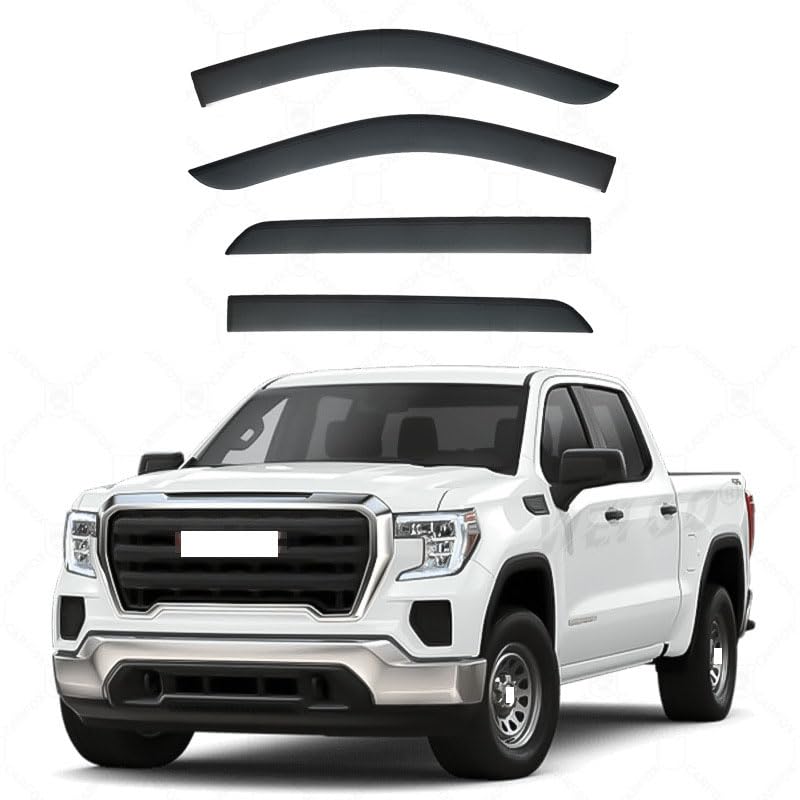 Déflecteurs de vent GMC Sierra 2019+ pare-pluie voiture