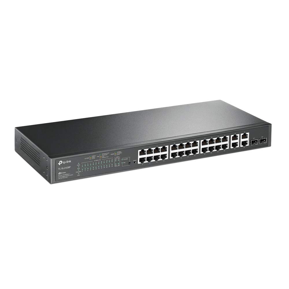 TP-Link 24-Port 10/ 100 Mbps with 4-Port Gigabit Smart Switch