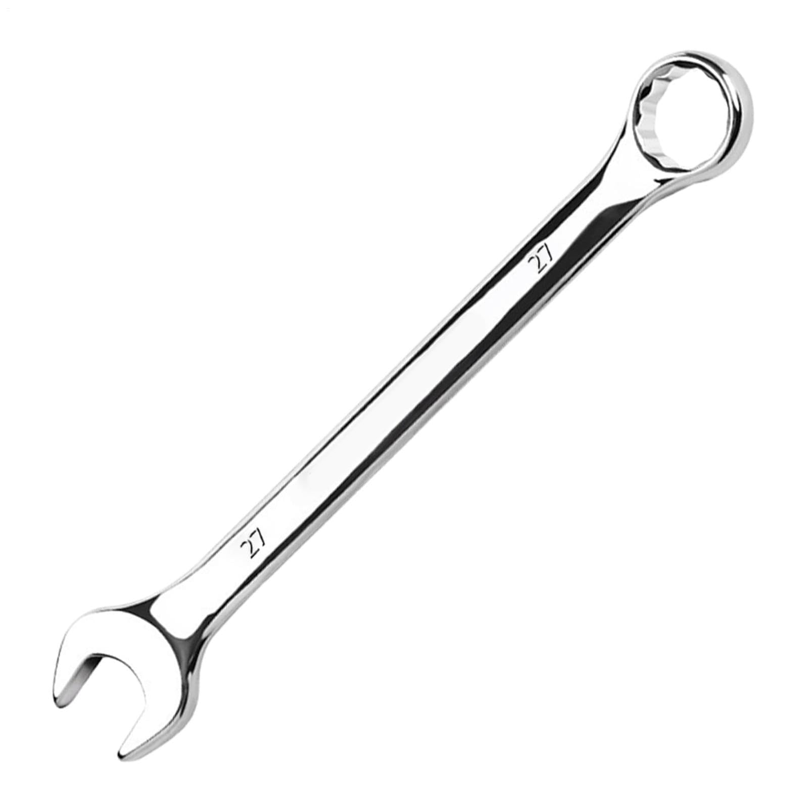 Muiltvoe Men's 27Mm-27Mm Ratcheting Wrench, Carbon Steel Comfortable Handle, Open End Wrench Repair Tool, For Mechanic Technician Electrician Home Garage Car Furniture Plumbing Fixing