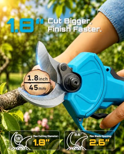 Image of SEESII Electric Pruning Shears 4 Modes, 1.8 inch Cut Electric Pruners Cordless