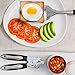 Home Hero Stainless Steel Kitchen Utensils Set - Black Handle Nonstick Stainless Steel Cooking Utensils Set - Heat Resistant Kitchen Essentials & Metal Kitchen Gadgets (Silver & Black)
