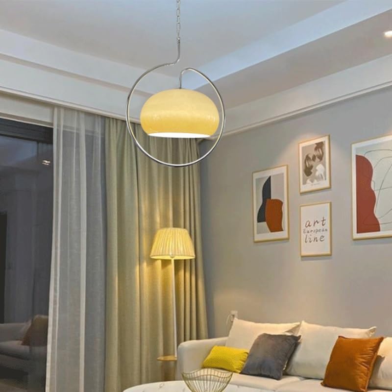Lampadario Semplice Stile Crema, Lampadario Moderno in Vetro, Sala da Pranzo, Lampada a Sospensione Creativa, Finiture in Metallo, Lampada E27 for Cucina, Isola, Corridoio, Caffetteria, Bar, Ban