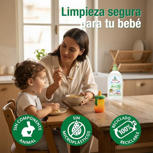 Miniatura 4 de Frosch Baby - Detergente Ecológico Biberones, Tetinas Y Chupetes Con Pantenol Limpiador Hipoalergénico Y Sin Fragancias Pack 2 X 500 Ml