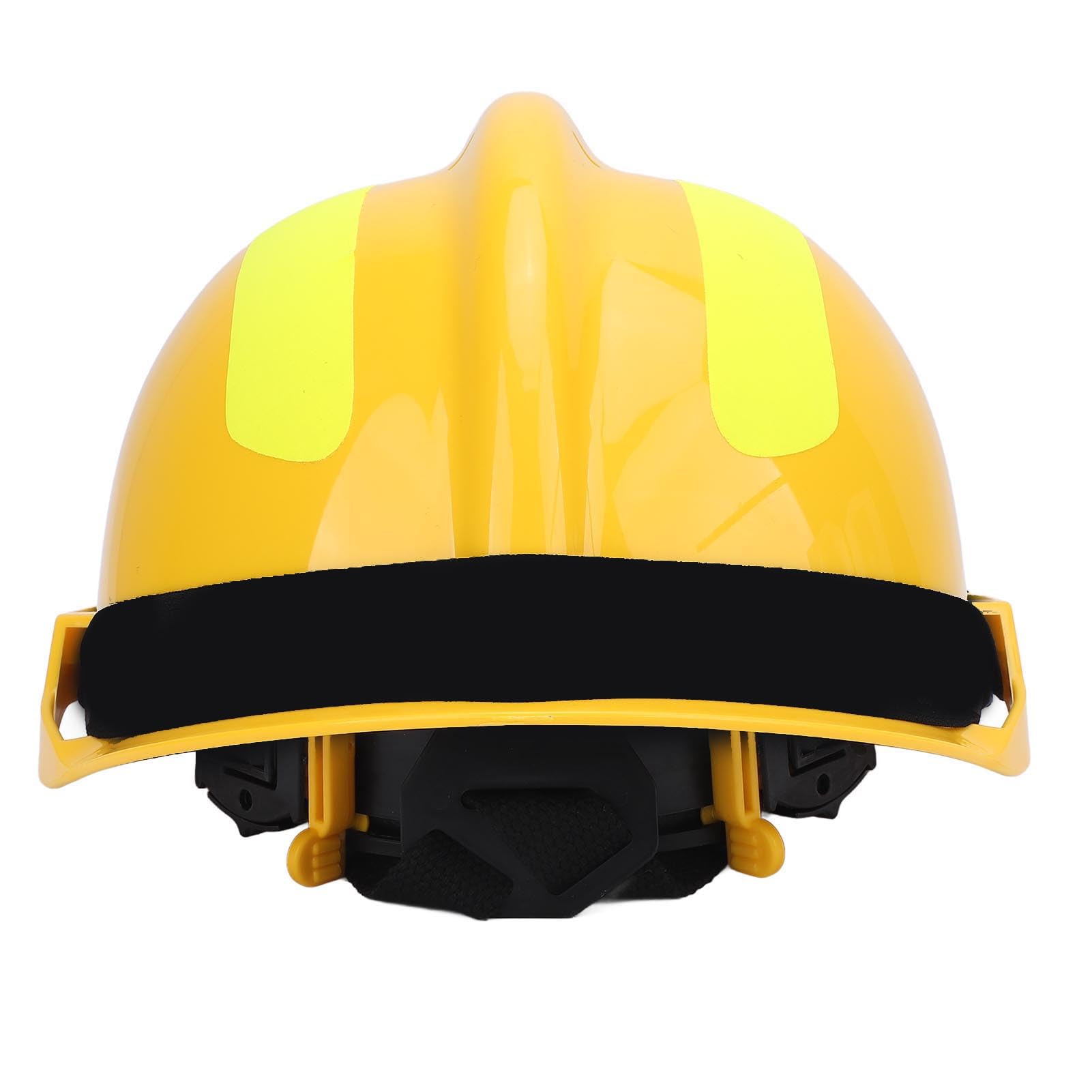 Aramox Casco de Rescate Casco de Seguridad para PC con Diseño Ranurado Ligero y Ventilado Correa de Barbilla Ajustable Protección Reflectante para Rescate contra Incendios Construcción Minería