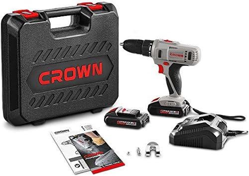 Crown CT21056LBMC Taladro Atornillador, 18 V, Gris y Negro : Amazon.es:  Bricolaje y herramientas