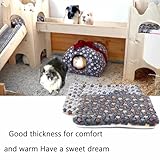 FYKZQWDS Soft Fleece Guinea Pig Bed - Cozy Blanket and Bedding Mats for Small Animals, Comfortable & Warm Pet Bedding - Image 4