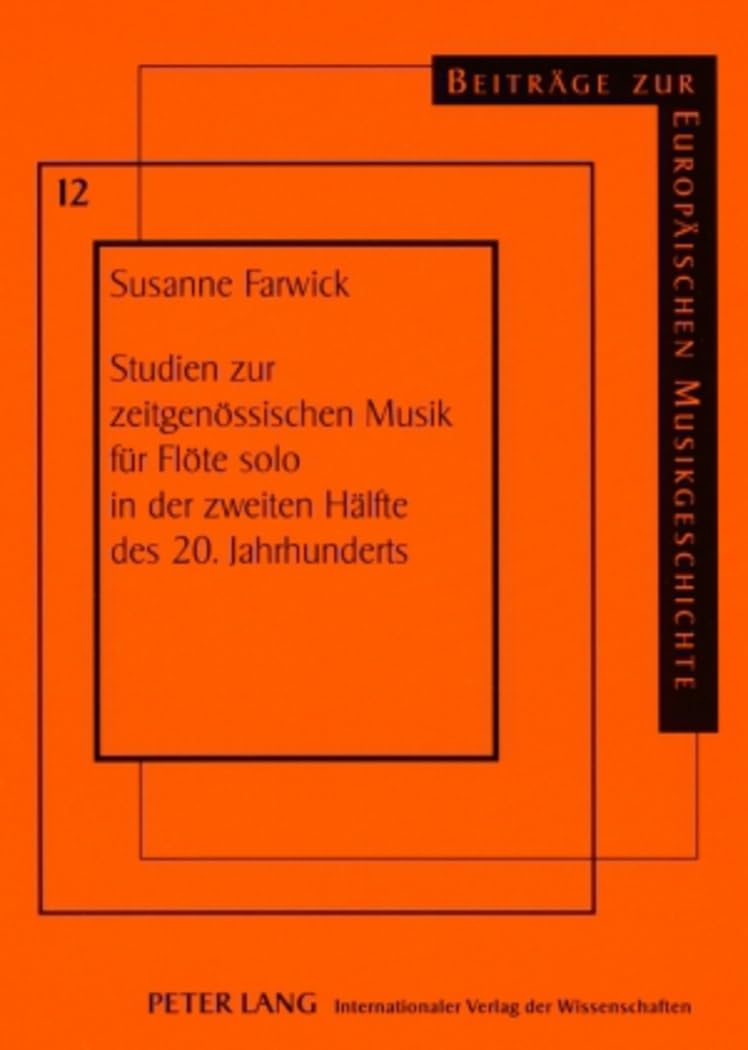 Musique pour flûte solo 1950-2006 d'analyse contemporaine livre broché