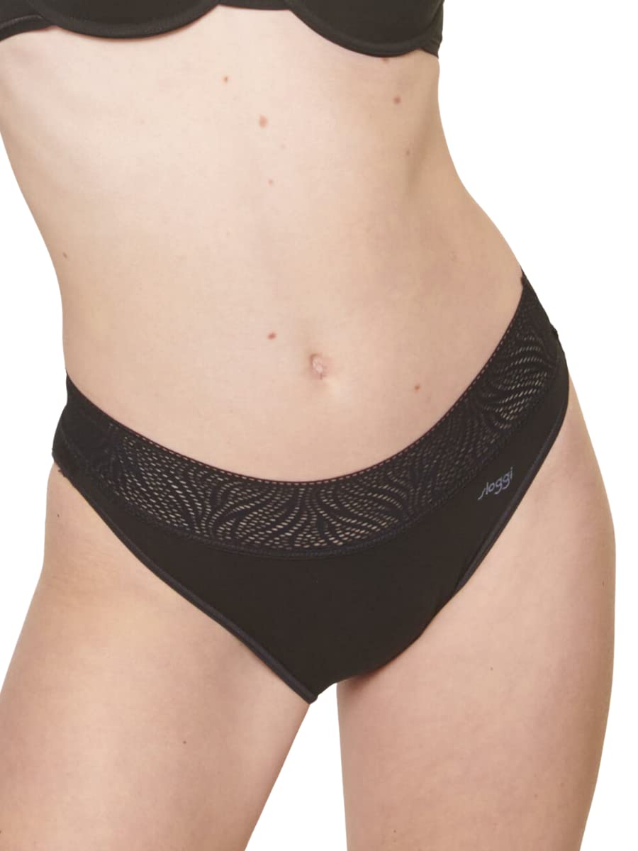 Sloggi Women's sloggi Period Pants Tai Medium 2P, BLACK
