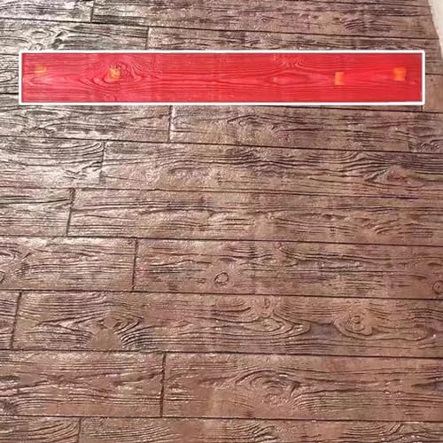 BBHW Wood Plank Concrete Stamp Molds 120 X 15 cm, Decorative Concrete Texturing Skin Stamped Pattern Finishes, DIY Grounds Paths Cement Forms Mat