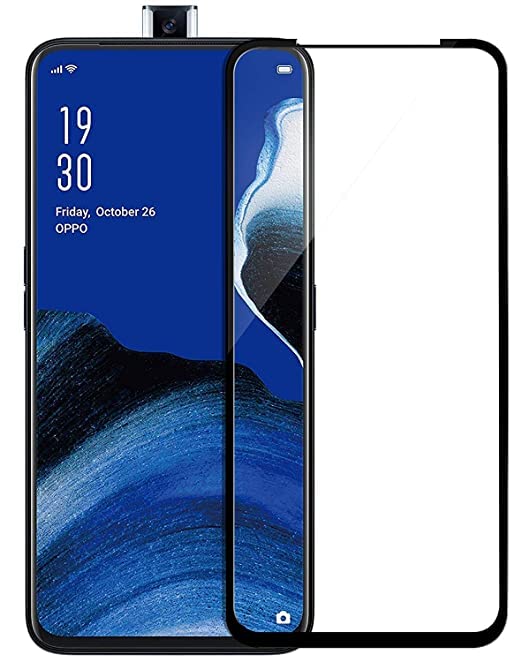 Image of Tempered Glass Screen Protector Compatible For Oppo Reno 2Z with Edge-to-Edge Protector and with Easy Installation Kit