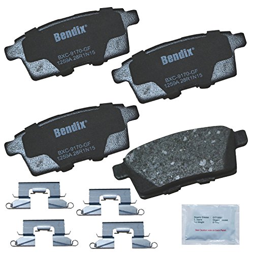 Image of Bendix Priority1 CFC1259A Ceramic Rear Brake Pads for Mazda CX-9 2012