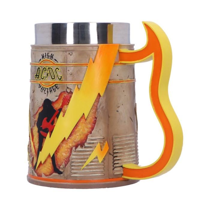 Chope haute tension ACDC Nemesis Now : Chope rock solide avec insert inox - 3