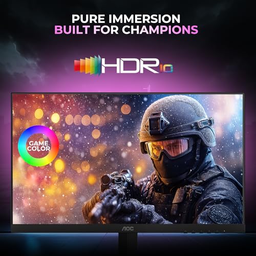 Image of AOC Q27G11E 27″ QHD Gaming Monitor - Black /Red | 2560x1440 Fast IPS| 180Hz Refresh | 0.5ms MPRT|Adaptive Sync| HDR10| Tilt Stand & Low Blue Light