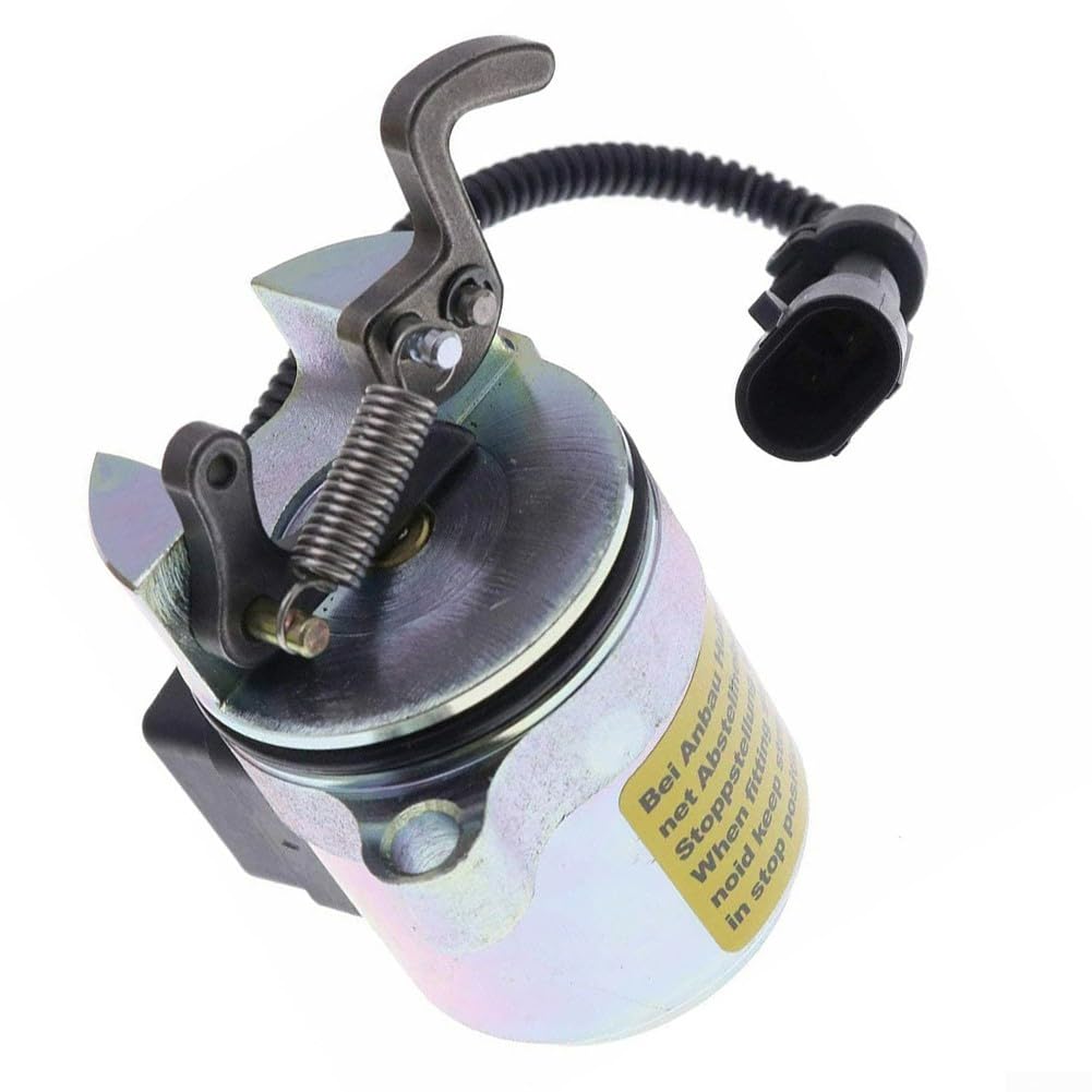 Imán de bloqueo de combustible 6686715 para Bobcat S250 863 873 – Válvula magnética de desconexión de 12 V para excavadora Deutz F3L F4M de repuesto resistente