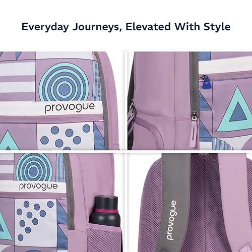 Image of Provogue Blaze Laptop Backpack 35L with 2 spacious compartments and Rain Cover - School Bag for Girls | Girls School Bag, College Backpack for Women and Men with Laptop compartment