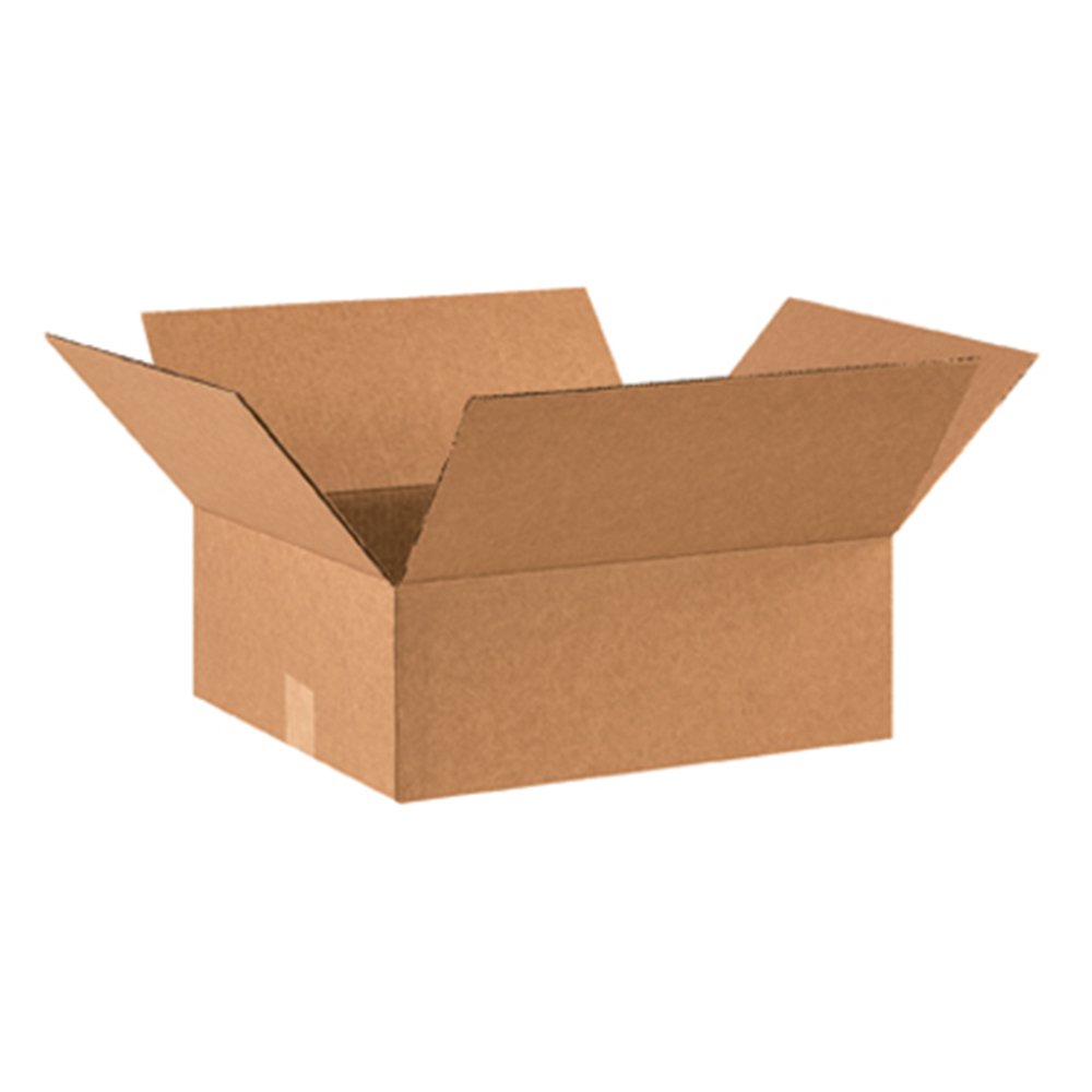 Aviditi 16146 Flat Corrugated Cardboard Box 16" L x 14" W x 6" H, Kraft, For Shipping, Packing and Moving (Pack of 25)