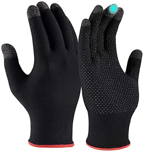 LIMESHOT Hand Gloves for Women Sun Protection Summer Cooling Black Bike Gloves for Cycling Fishing, Non-Slip Touch Screen Mesh Breathable Full Finger, UPF 50+