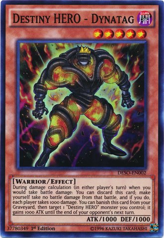 Yu-Gi-Oh! Destiny Hero Dynatag