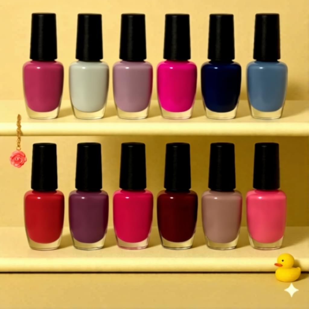 Nail Polish Combo Set for Women, 12 Bottles, 6ml Each, Quick-Dry, Long Lasting, Smooth Glossy Finish, Ideal for All Occasions-picture-44