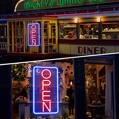 Sugarneon Led Neon Open Sign With Adapter,16.5"X 9" Adjustable Brightness Open Sign For Business,Ultra Bright Neon Lights For Stores Restaurants Offices Retails Shops Storefronts Wall Decor #TOP5