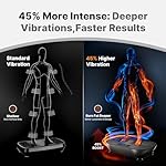 MERACH Vibration Plate Exercise Machine, Vibrating Platform for Lymphatic Drainage Weight Loss Muscle Activation, Full Body Home Exercise Equipment with LED Touch Screen Bluetooth Pull Cord - Image 2