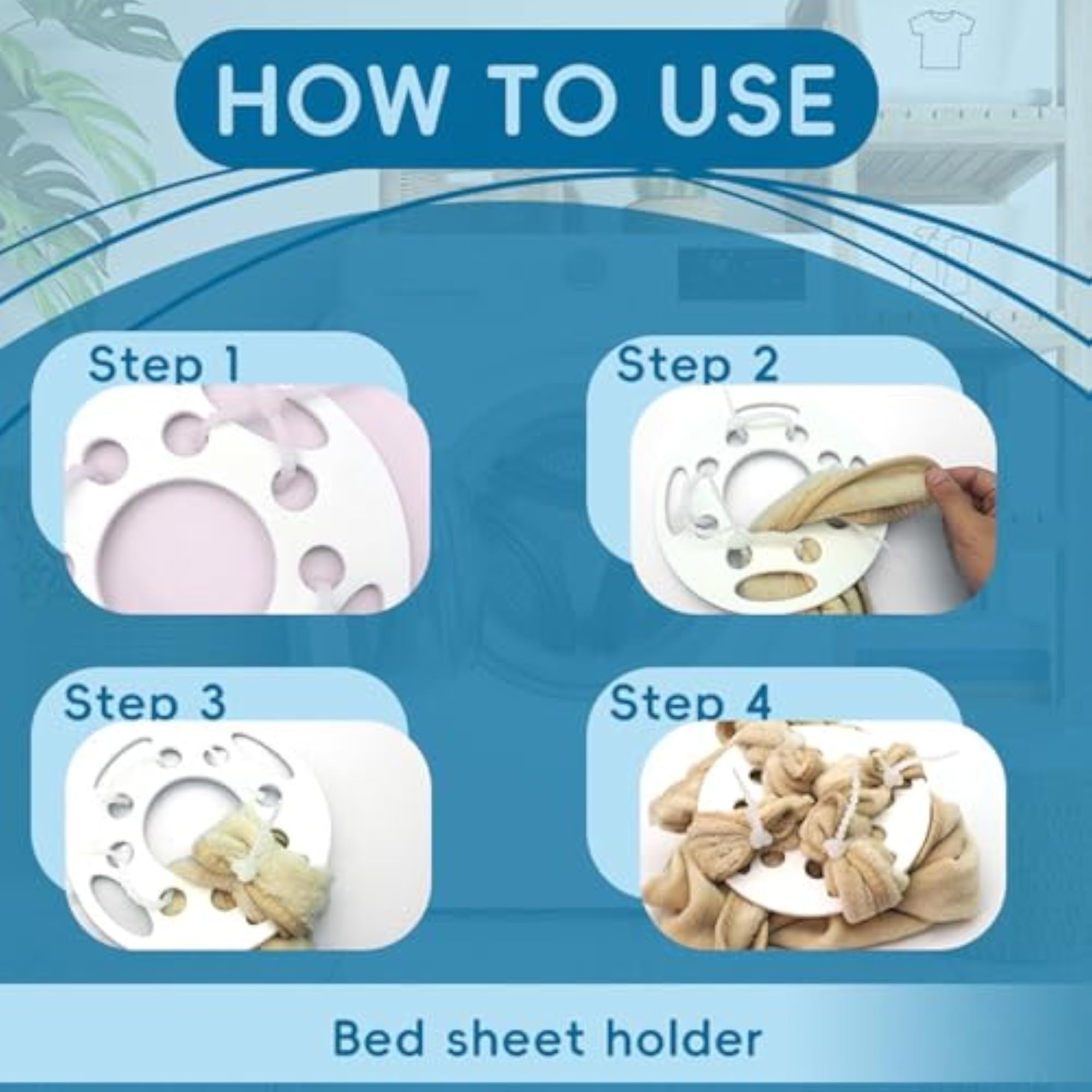 Bed Sheet Detangler Compact Gadget for Dryer Duvet Covers
