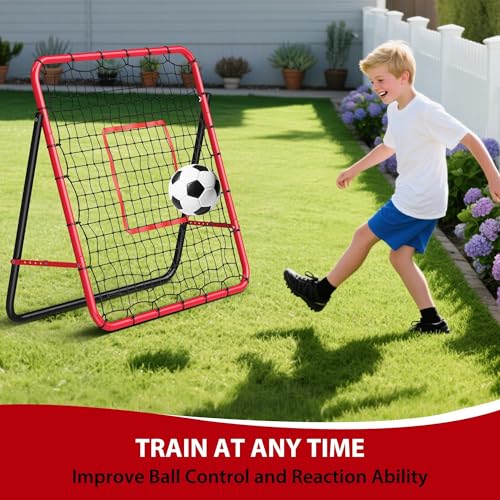 Rebounder Net with Quick-Switch Angle, Soccer/Baseball/Volleyball Pitchback Trainer for Control & Passing Practice, Easy Setup Great Gift for Kids, Teens & Adults by GarveeLife - Image 5