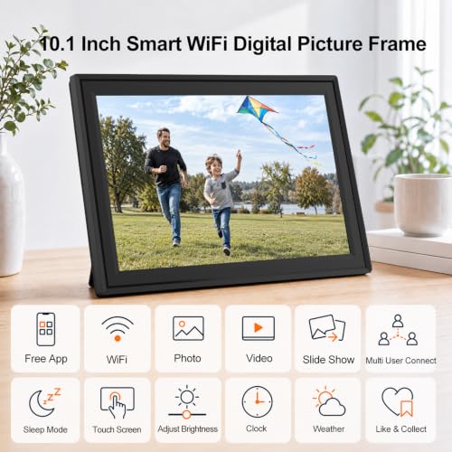 WiFi Digital Picture Frame, 10.1 Inch IPS Touchscreen, Easy to Use - image 7