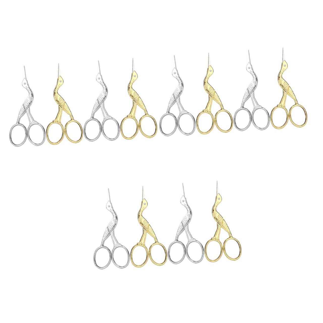 12 Pz Forbici scissors spalliera accessori cucito filo acciaino forbice da ricamo Accessori per cucire trimmer appuntito strumenti per cucire forbice da sarto Acciaio inossidabile