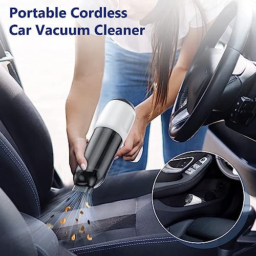 Image of Fanisic Car Vacuum Handheld Vacuum Cleaner /Air Duster, 15000PA Strong Suction with Brushless Motor, Rechargeable Dust Buster /Hand Pump Low Noise for Car Detailing Home Office Cleaning