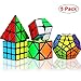 Dreampark Speed Cube Set, 5 Pack Magic Cube Bundle - 2x2x2 3x3x3 Pyramid Megaminx Skew Cube Smooth Sticker Cubes Collection Puzzle Toy for Kids