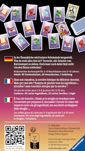 Ravensburger Kartenspiel Schoko Hexe - Kinderspiel ab 6 Jahre – Ansicht 3