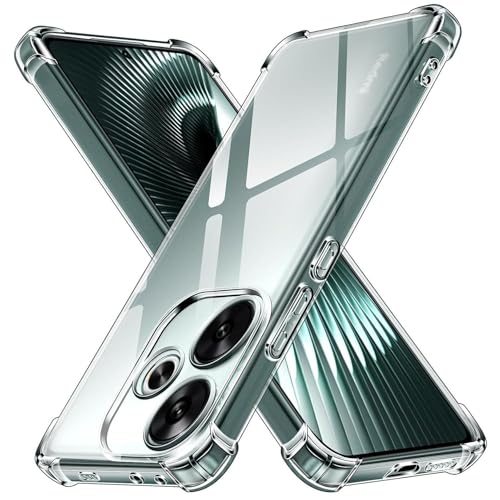 Image of BOXXO Flexible Back Cover for Mi Redmi 13 5G | Back Cover Transparent Clear Shockproof Case Four Corner Protection | Slim Protective Mobile Phone Cover for Mi Redmi 13 5G