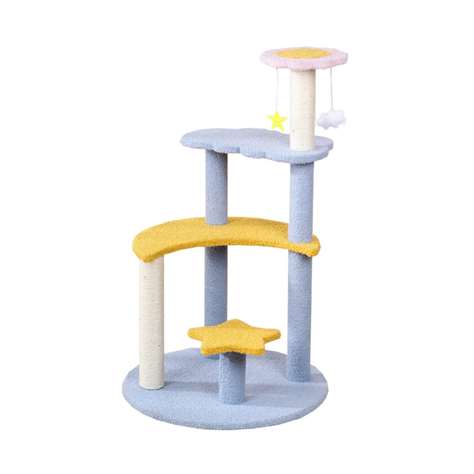 Albero da arrampicata per gatti Blu Xingyue Cat Climbing Frame Sisal Gatto Tiragraffi Gatto Tiragraffi Nido di Gatto Piattaforma di Salto Forniture for Giocattoli for Gatti Tiragraffi, torre per gatti