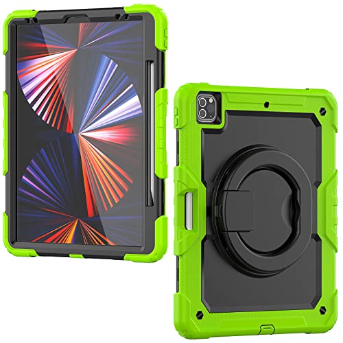 Coque pour iPad Pro 12.9 antichoc à trois couches vert menthe