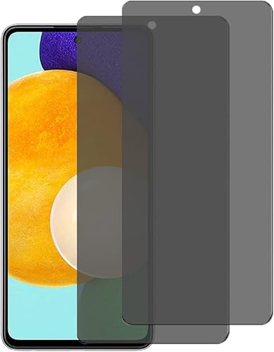 VIESUP Protector de pantalla de privacidad para teléfono Samsung Galaxy A52 5G  Película de vidrio templado ultrafina antirreflejos antiespía