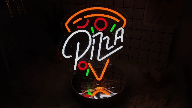 JOMOBUTY Pizza Neon Sign for Pizzeria Wall Decor 13