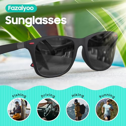 Image of Polarized Sunglasses for Men Women Classic Fashion Sunglasses 2 Pack Sunglasses for Men Driving Outdoors