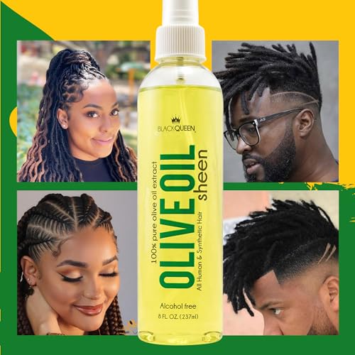 Black Queen Olive Oil Sheen Spray para cabello 4C - Pack de 3 miniatura 6
