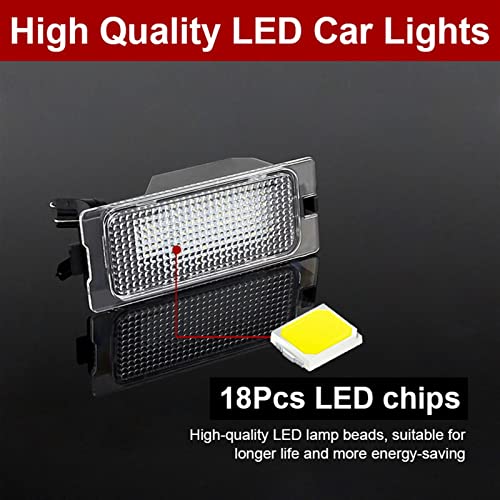 Evita multas con luces LED de matrícula para Ford Edge y Escape bombilla SMD blanca remolque 3