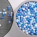 GOGOSO Ball Pit Balls for Toddlers Dogs Baby Boys Girls 2.2Inch Plasticball Toys for Kid Play Tent Birthday Slides Party Decor 500 pcs,Blue+ Light Blue